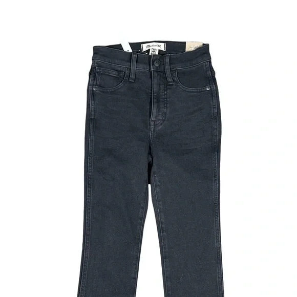 Madewell NWT Womens 10 In High Rise Skinny Jeans Magic Pockets Soft Black Sz 23P - Picture 7 of 15